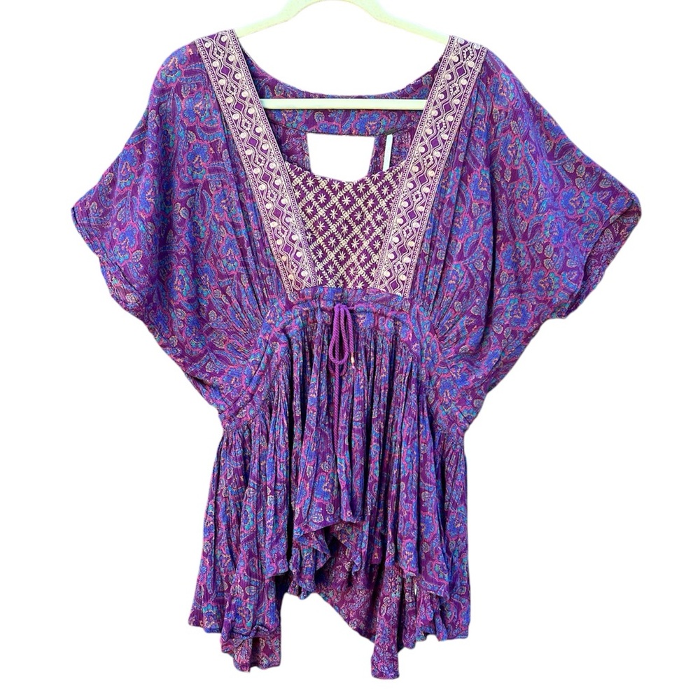 Free People Purple Paisley Tunic